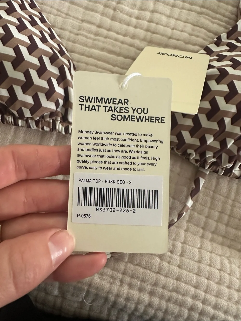 Monday Swimwear Husk Geo Set - NWT